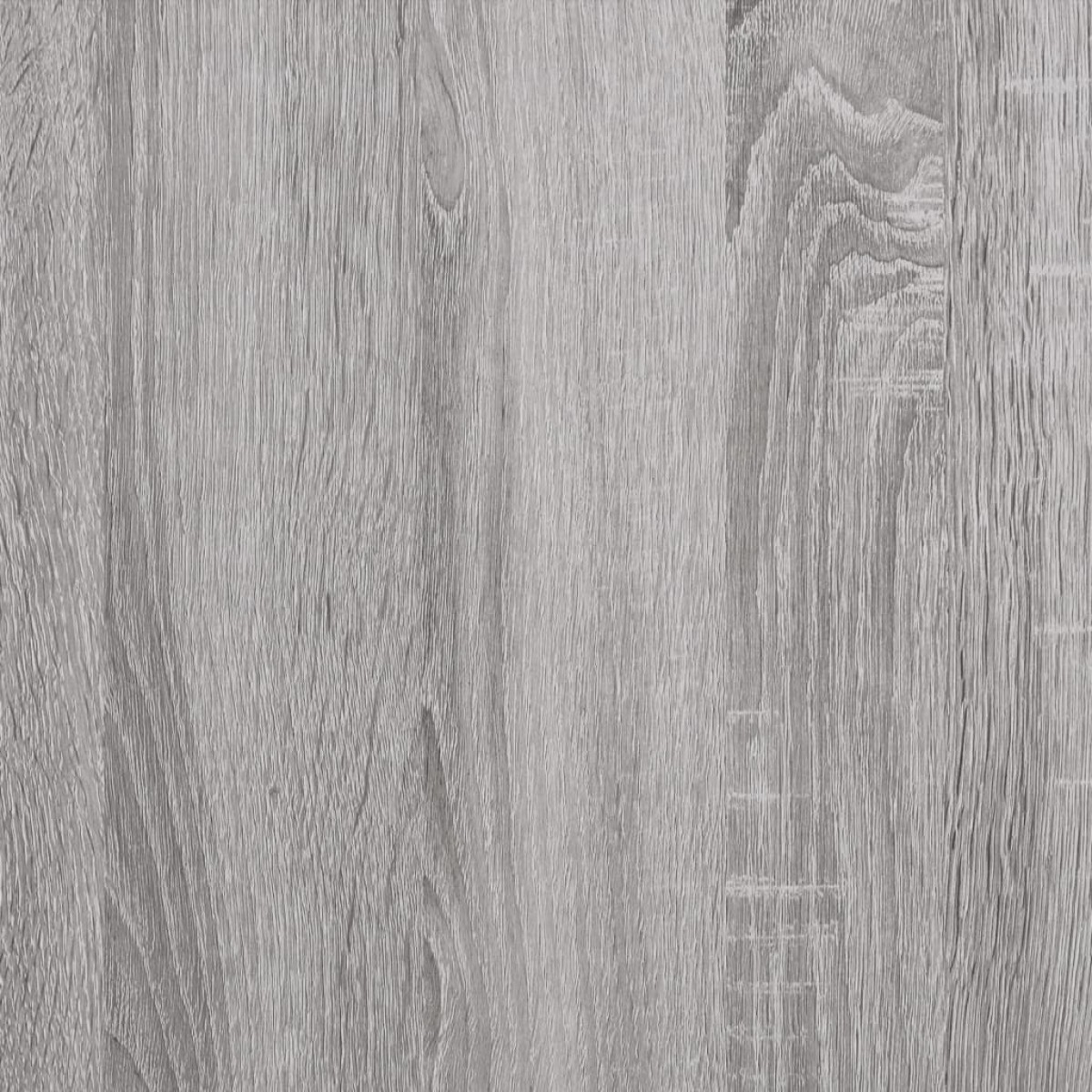 vidaXL Ράφια Τοίχου με Μπάρα 2 τεμ. Γκρι Sonoma 80 x 16 x 14 εκ.